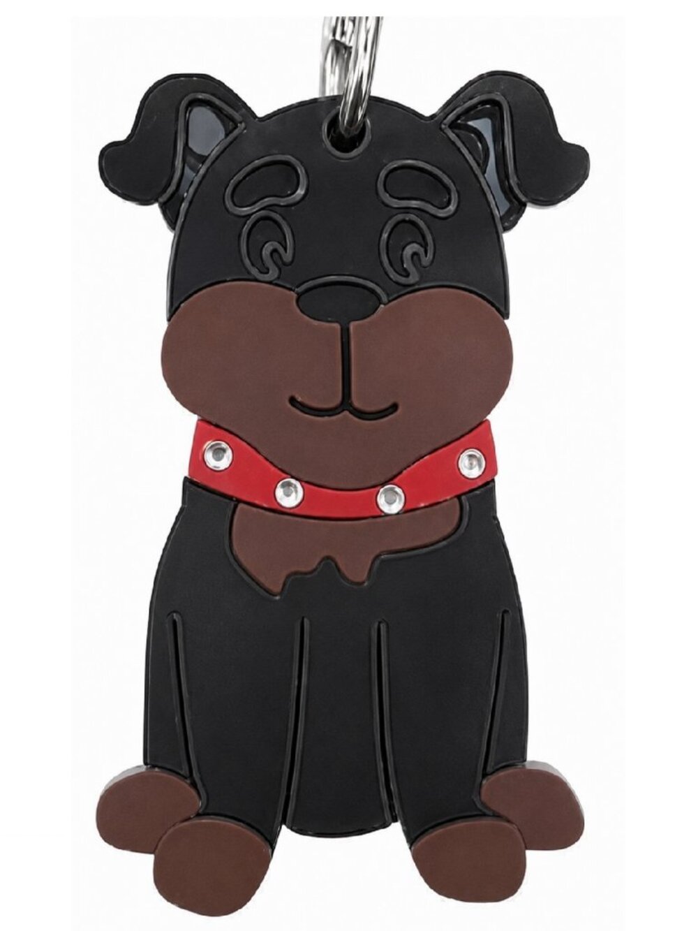 Rottweiler - Love Your Breed Acrylic Key Chain with Bling Collar